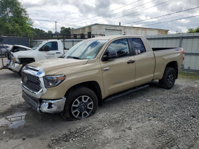 5TFUY5F13LX912401 - 2020 TOYOTA TUNDRA DOUBLE CAB SR/SR5 CREAM photo 1