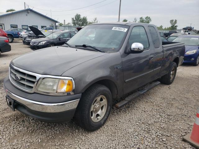 2FTRX17222CA84933 - 2002 FORD F-150 GRAY photo 1