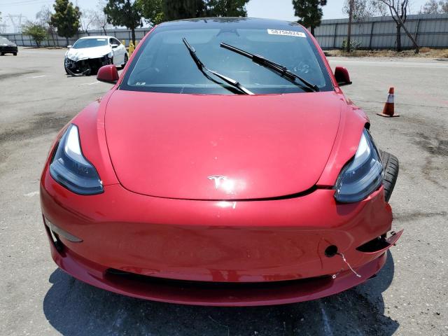 5YJ3E1EC9PF588838 - 2023 TESLA MODEL 3 RED photo 5