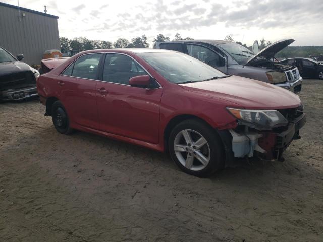 4T1BF1FK0EU772774 - 2014 TOYOTA CAMRY L RED photo 4