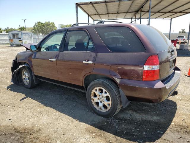 2HNYD18872H516467 - 2002 ACURA MDX TOURING BURGUNDY photo 2