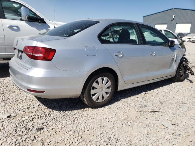3VW2K7AJ8FM333410 - 2015 VOLKSWAGEN JETTA BASE 银色 照片 3