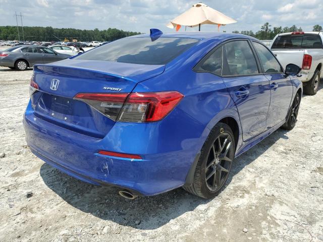 2HGFE2F57NH606894 - 2022 HONDA CIVIC SPORT 蓝色 照片 3