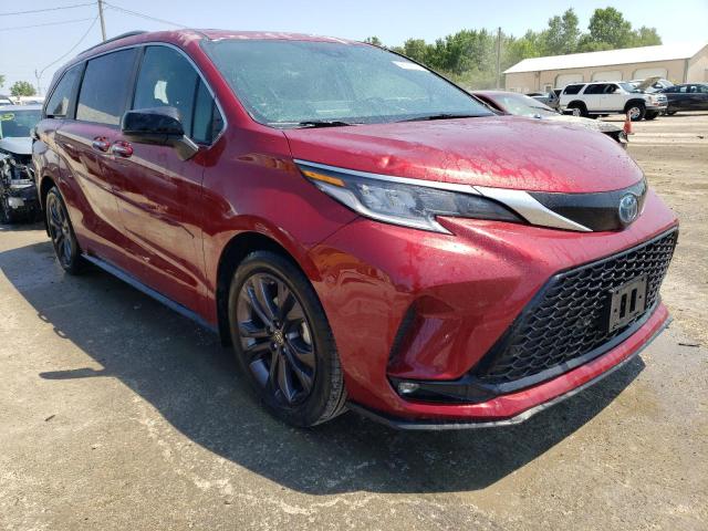 5TDXRKEC4NS133755 - 2022 TOYOTA SIENNA XSE RED photo 4