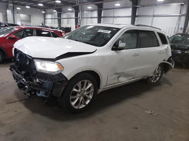 1C4RDJEG0LC125073 - 2020 DODGE DURANGO CITADEL WHITE photo 1