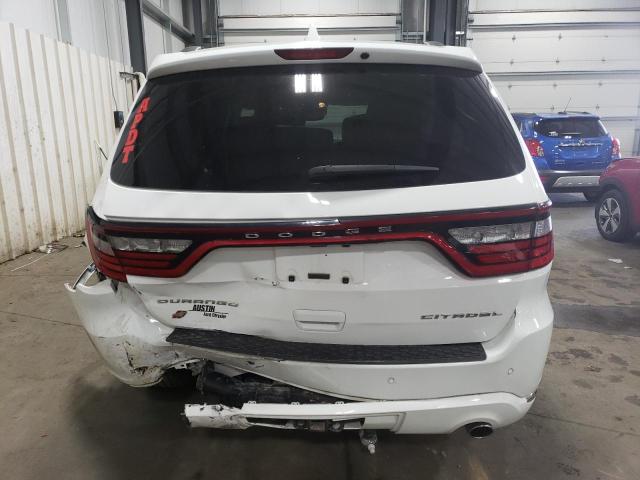 1C4RDJEG0LC125073 - 2020 DODGE DURANGO CITADEL WHITE photo 6