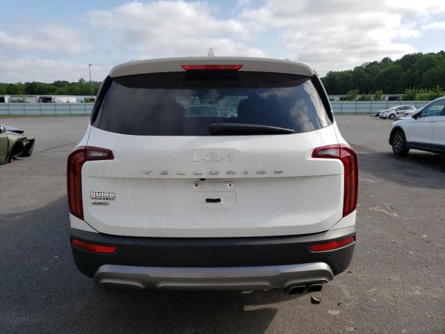 5XYP6DHCXNG321449 - 2022 KIA TELLURIDE S WHITE photo 6