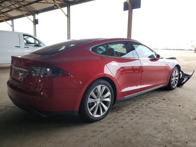 5YJSA1E10FF109551 - 2015 TESLA MODEL S წითელი ფოტო 3