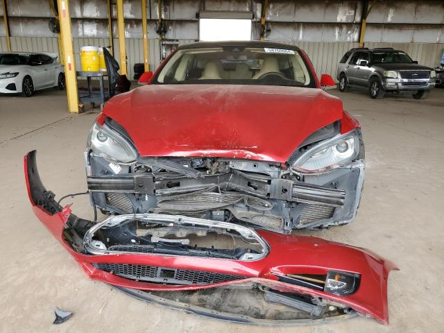 5YJSA1E10FF109551 - 2015 TESLA MODEL S წითელი ფოტო 5