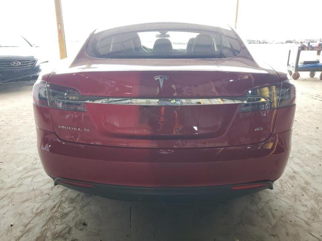5YJSA1E10FF109551 - 2015 TESLA MODEL S წითელი ფოტო 6
