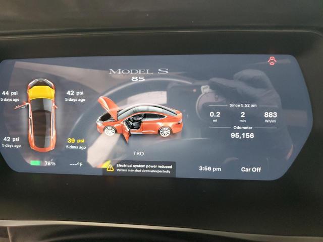 5YJSA1E10FF109551 - 2015 TESLA MODEL S წითელი ფოტო 9