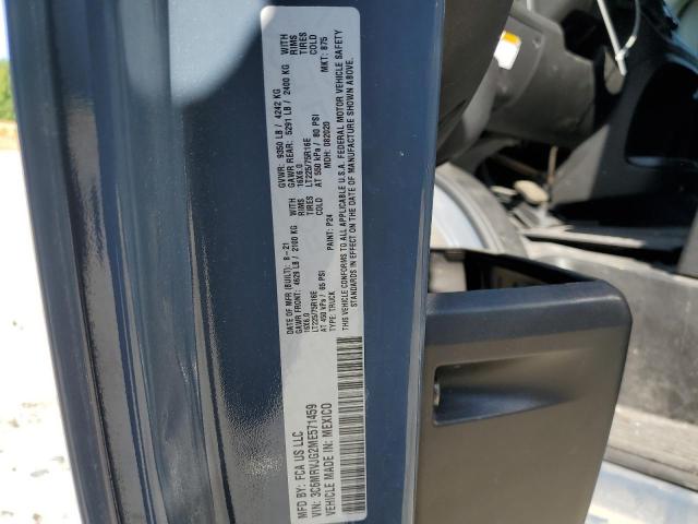 3C6MRVJG2ME571459 - 2021 RAM PROMASTER 3500 HIGH GRAY photo 13