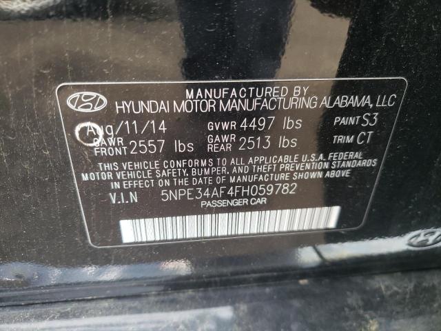 5NPE34AF4FH059782 - 2015 HYUNDAI SONATA SPORT BLACK photo 13