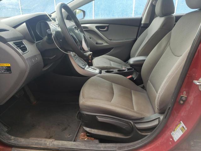 5NPDH4AE0BH029189 - 2011 HYUNDAI ELANTRA GLS RED photo 7