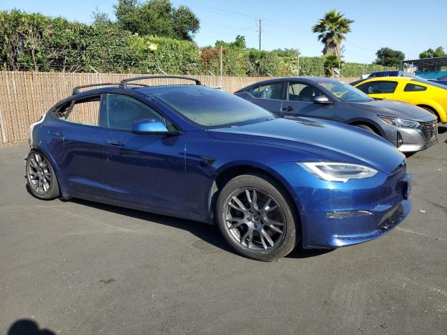 5YJSA1E62MF449714 - 2021 TESLA MODEL S Mavi foto 4