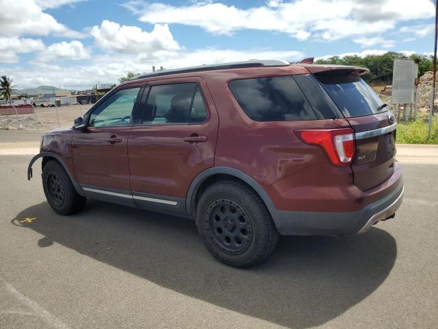 1FM5K8DH6GGA26324 - 2016 FORD EXPLORER XLT BURGUNDY photo 2