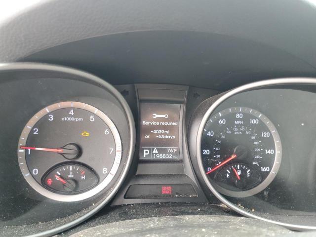5XYZT3LB4DG059615 - 2013 HYUNDAI SANTA FE S GRAY photo 9