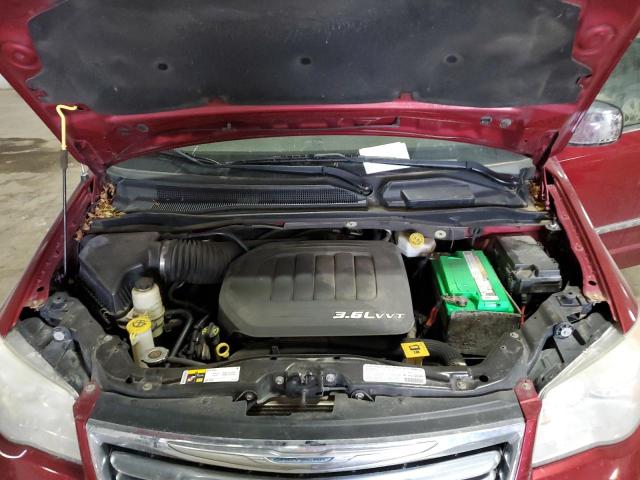 2C4RC1CG5DR535446 - 2013 CHRYSLER TOWN & COU TOURING L BURGUNDY photo 12