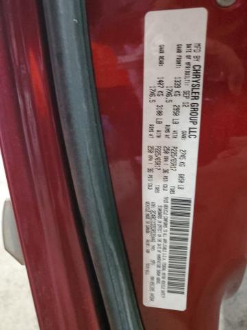 2C4RC1CG5DR535446 - 2013 CHRYSLER TOWN & COU TOURING L BURGUNDY photo 13