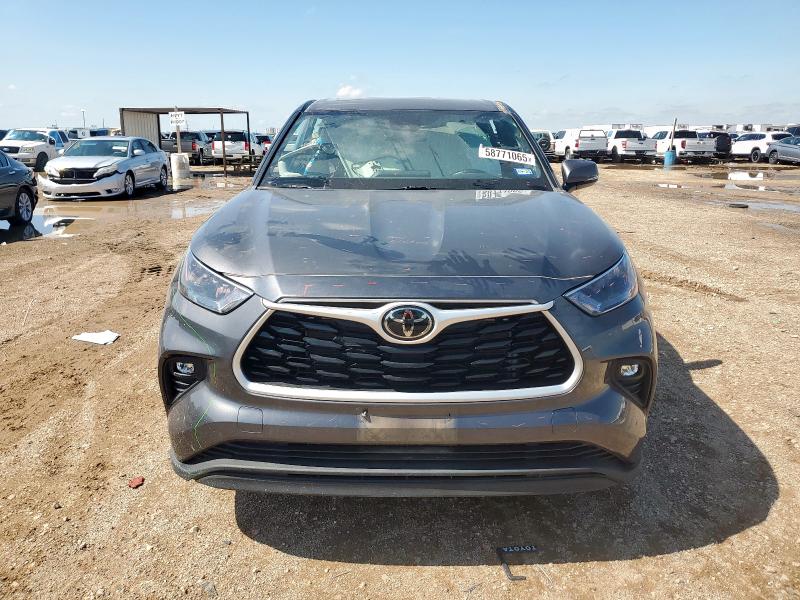 5TDGZRAH9NS557569 - 2022 TOYOTA HIGHLANDER XLE CHARCOAL photo 5