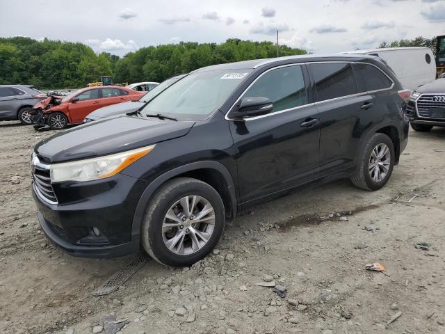 5TDJKRFH9ES033910 - 2014 TOYOTA HIGHLANDER XLE BLACK photo 1