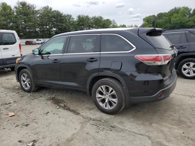 5TDJKRFH9ES033910 - 2014 TOYOTA HIGHLANDER XLE BLACK photo 2