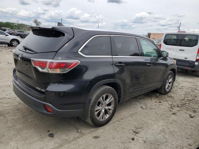 5TDJKRFH9ES033910 - 2014 TOYOTA HIGHLANDER XLE BLACK photo 3