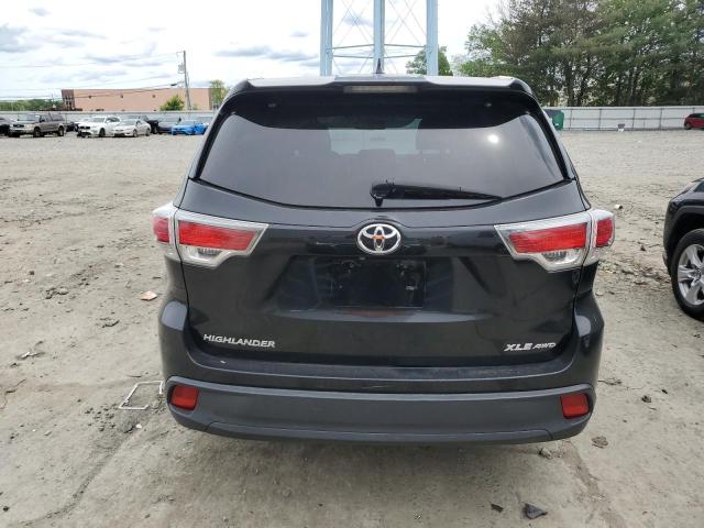 5TDJKRFH9ES033910 - 2014 TOYOTA HIGHLANDER XLE BLACK photo 6