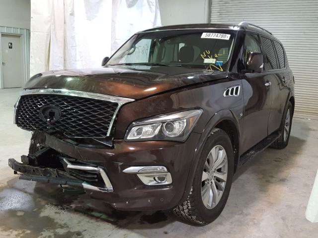 JN8AZ2NE4H9153065 - 2017 INFINITI QX80 BASE PURPLE photo 2