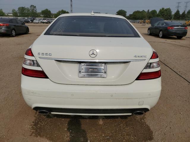 WDDNG86X88A179484 - 2008 MERCEDES-BENZ S 550 4MATIC WHITE photo 6