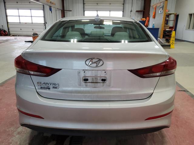 KMHD74LF8HU112940 - 2017 HYUNDAI ELANTRA SE SILVER photo 6