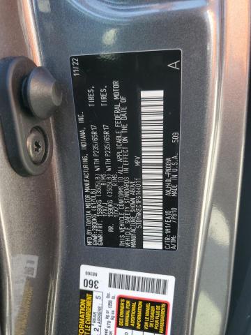 5TDYRKEC1PS144011 - 2023 TOYOTA SIENNA XLE GRAY photo 13