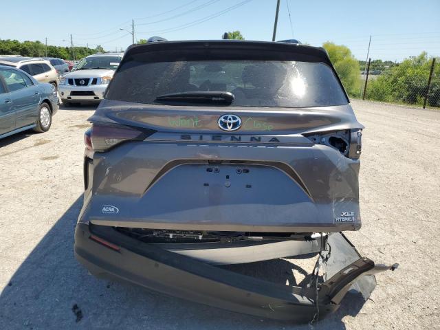 5TDYRKEC1PS144011 - 2023 TOYOTA SIENNA XLE GRAY photo 6