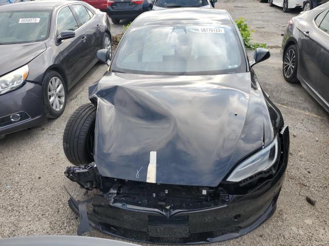 5YJSA1E57NF491191 - 2022 TESLA MODEL S Սև լուսանկար 5