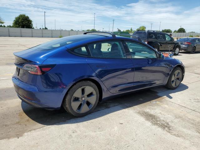 5YJ3E1EA5MF027398 - 2021 TESLA MODEL 3 BLUE photo 3