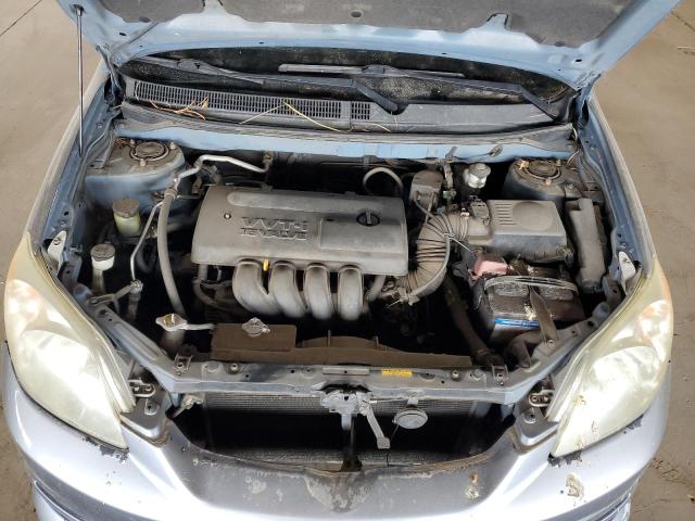 2T1KR32E14C253185 - 2004 TOYOTA COROLLA MA XR BLUE photo 11