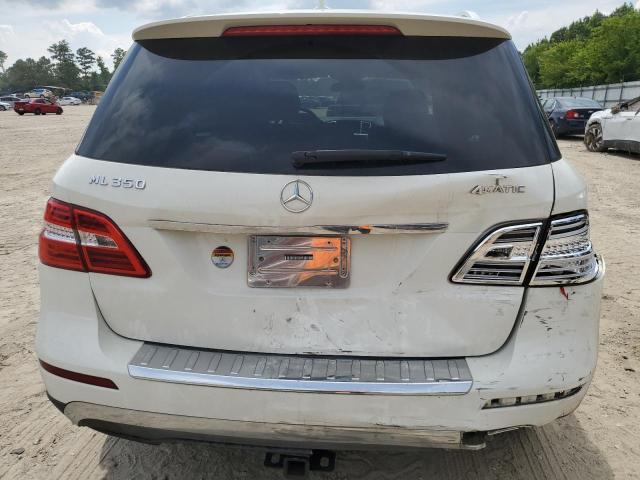4JGDA5HB6DA227562 - 2013 MERCEDES-BENZ ML 350 4MATIC WHITE photo 6
