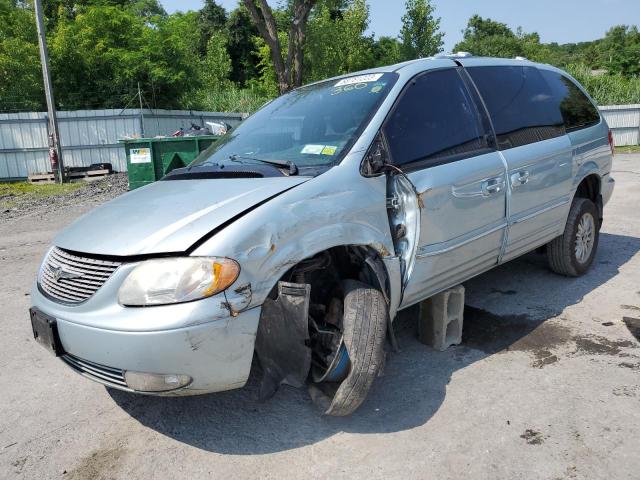 2C8GP64L62R512984 - 2002 CHRYSLER TOWN & COU LIMITED BLUE photo 1