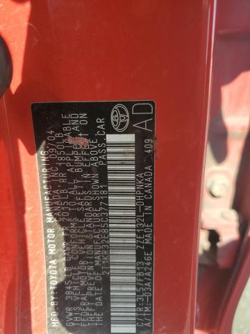 2T1KR32E85C377181 - 2005 TOYOTA COROLLA MA XR RED photo 12
