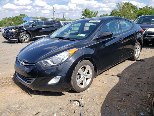 5NPDH4AE2DH361637 - 2013 HYUNDAI ELANTRA GLS BLACK photo 1