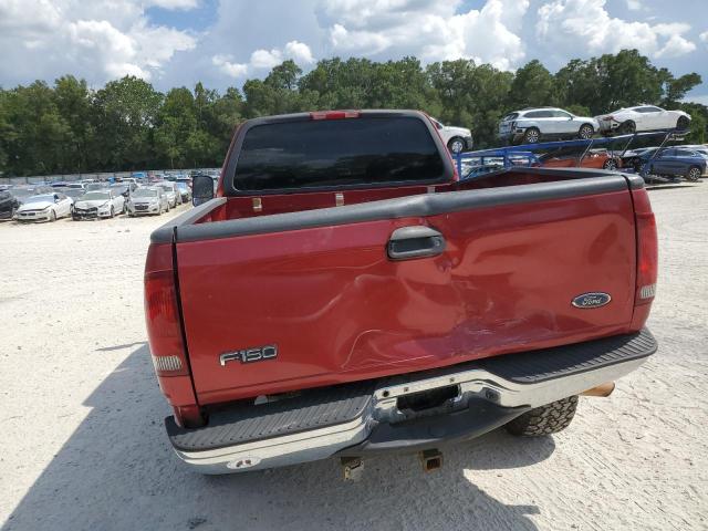 2FTRX18L3XCB01379 - 1999 FORD F-150 XLT RED photo 6