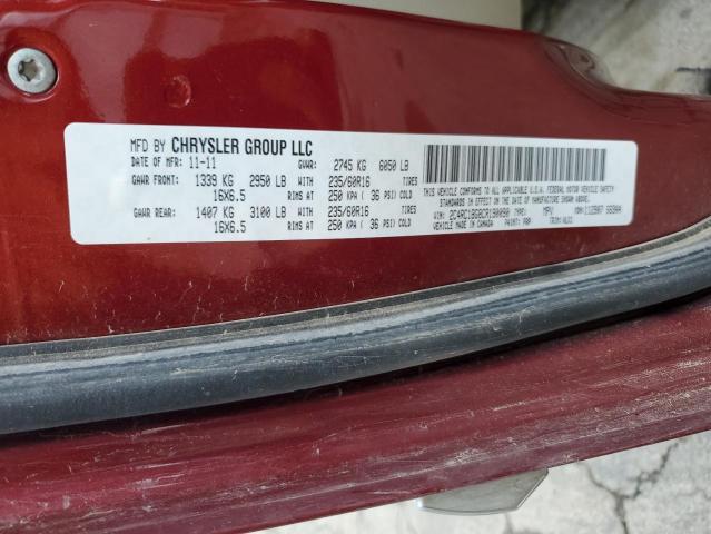 2C4RC1BG8CR190090 - 2012 CHRYSLER TOWN & COU TOURING Qırmızı foto 13