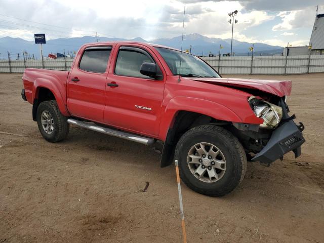 5TELU42N47Z450911 - 2007 TOYOTA TACOMA DOUBLE CAB RED photo 4