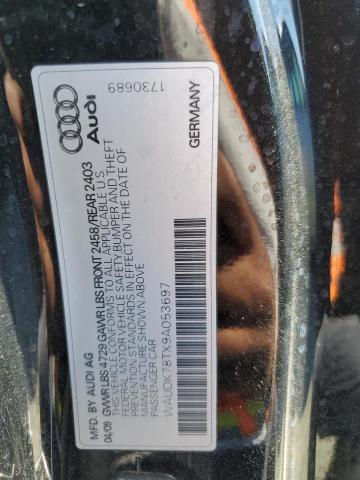 WAUDK78TX9A053697 - 2009 AUDI A5 QUATTRO BLACK photo 13