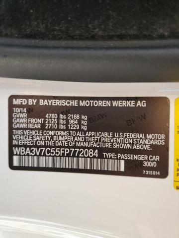 WBA3V7C55FP772084 - 2015 BMW 428 I SULEV WHITE photo 13