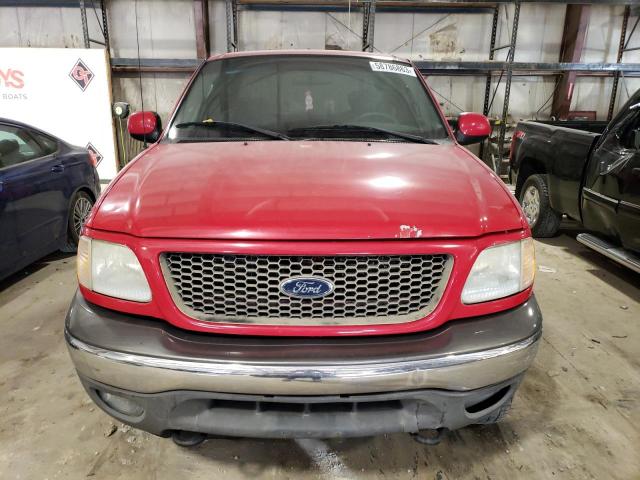 1FTRX18L13NB88218 - 2003 FORD F150 4WD RED photo 5