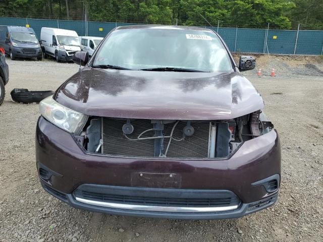 5TDZA3EH3CS023133 - 2012 TOYOTA HIGHLANDER BASE PURPLE photo 5