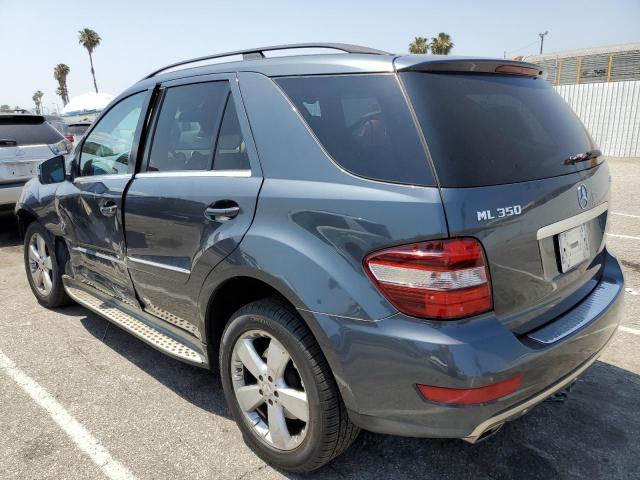 4JGBB8GB0BA674828 - 2011 MERCEDES-BENZ ML 350 4MATIC GRAY photo 2