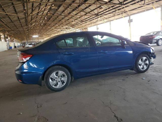 19XFB2F51DE253800 - 2013 HONDA CIVIC LX BLUE photo 3