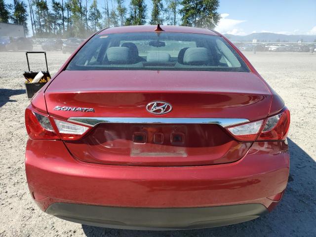 5NPEB4AC6EH869406 - 2014 HYUNDAI SONATA GLS RED photo 6